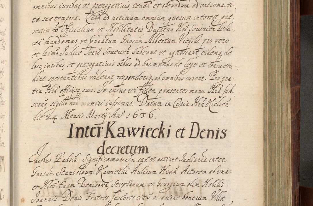 Zdjęcie nr 918 dla obiektu archiwalnego: Volumen IV. Acta saecularia episcopatus Cracoviensis annorum 1636 - 1641, tum et aliquot mensium secundi sub tempus R. D. Jacobi Zadzik, episcopi Cracoviensis, ducis Severiae conscripta