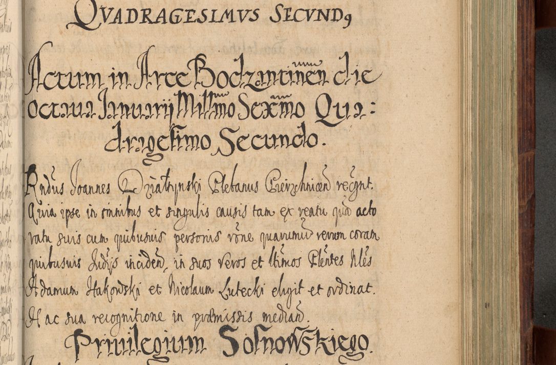 Zdjęcie nr 882 dla obiektu archiwalnego: Volumen IV. Acta saecularia episcopatus Cracoviensis annorum 1636 - 1641, tum et aliquot mensium secundi sub tempus R. D. Jacobi Zadzik, episcopi Cracoviensis, ducis Severiae conscripta