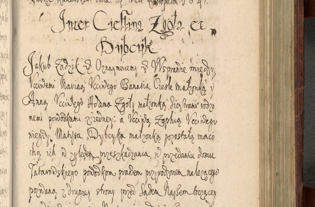 Zdjęcie nr 848 dla obiektu archiwalnego: Volumen IV. Acta saecularia episcopatus Cracoviensis annorum 1636 - 1641, tum et aliquot mensium secundi sub tempus R. D. Jacobi Zadzik, episcopi Cracoviensis, ducis Severiae conscripta
