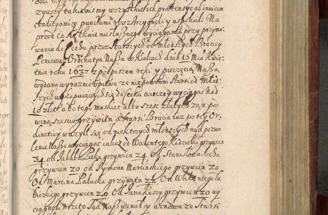 Zdjęcie nr 840 dla obiektu archiwalnego: Volumen IV. Acta saecularia episcopatus Cracoviensis annorum 1636 - 1641, tum et aliquot mensium secundi sub tempus R. D. Jacobi Zadzik, episcopi Cracoviensis, ducis Severiae conscripta