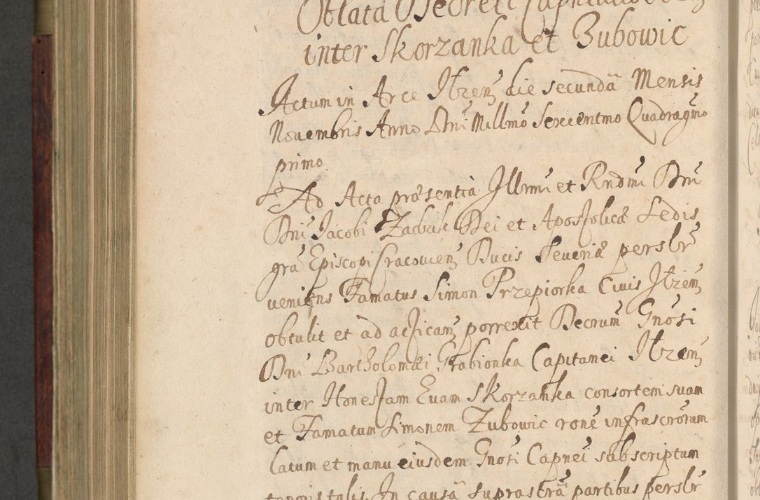 Zdjęcie nr 827 dla obiektu archiwalnego: Volumen IV. Acta saecularia episcopatus Cracoviensis annorum 1636 - 1641, tum et aliquot mensium secundi sub tempus R. D. Jacobi Zadzik, episcopi Cracoviensis, ducis Severiae conscripta