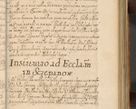 Zdjęcie nr 408 dla obiektu archiwalnego: Volumen II actorum episcopalium R. D. Petri Gembicki, episcopi Cracoviensis, locum tenente in dioecesi R. D. Alberto Lipnicki, canonico Cracoviensi post discessum R. D. Episcopi in Italiam et usque ad redditum eiusdem in Poloniam, videlicet a die 16 Novembris 1644 et per a. D. 1645 inchoative ad Septembrem. Horum videatur index ad finem huius voluminis