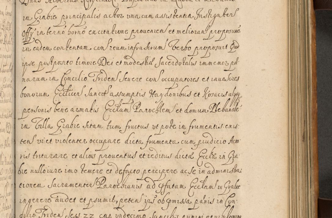 Zdjęcie nr 404 dla obiektu archiwalnego: Volumen II actorum episcopalium R. D. Petri Gembicki, episcopi Cracoviensis, locum tenente in dioecesi R. D. Alberto Lipnicki, canonico Cracoviensi post discessum R. D. Episcopi in Italiam et usque ad redditum eiusdem in Poloniam, videlicet a die 16 Novembris 1644 et per a. D. 1645 inchoative ad Septembrem. Horum videatur index ad finem huius voluminis
