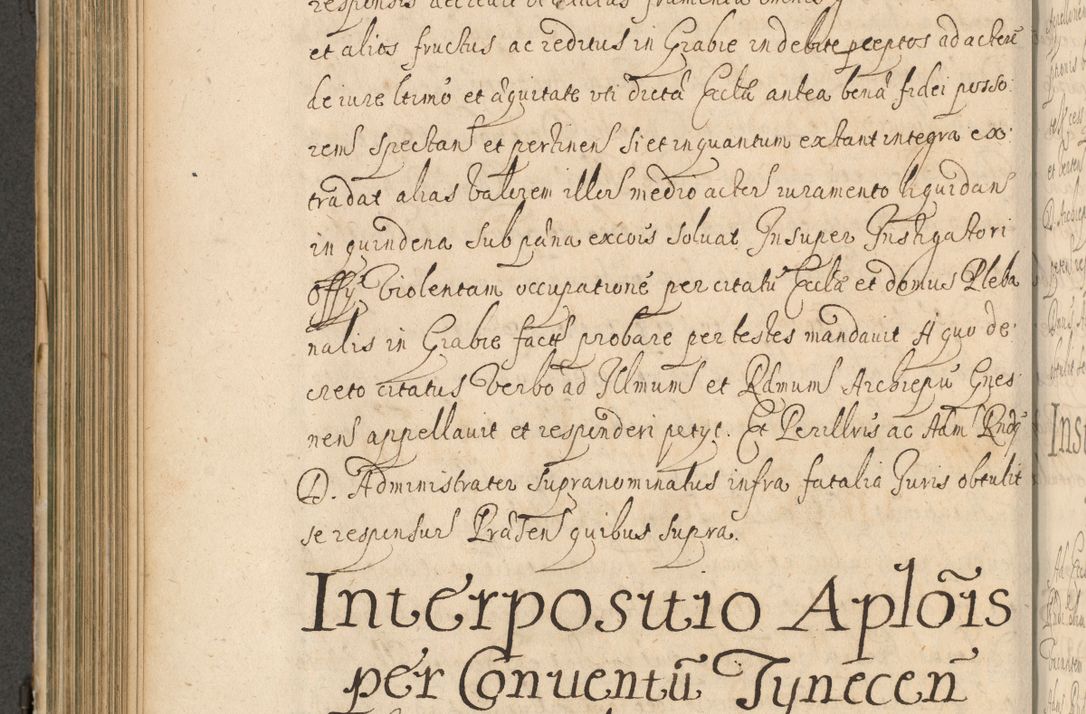 Zdjęcie nr 407 dla obiektu archiwalnego: Volumen II actorum episcopalium R. D. Petri Gembicki, episcopi Cracoviensis, locum tenente in dioecesi R. D. Alberto Lipnicki, canonico Cracoviensi post discessum R. D. Episcopi in Italiam et usque ad redditum eiusdem in Poloniam, videlicet a die 16 Novembris 1644 et per a. D. 1645 inchoative ad Septembrem. Horum videatur index ad finem huius voluminis