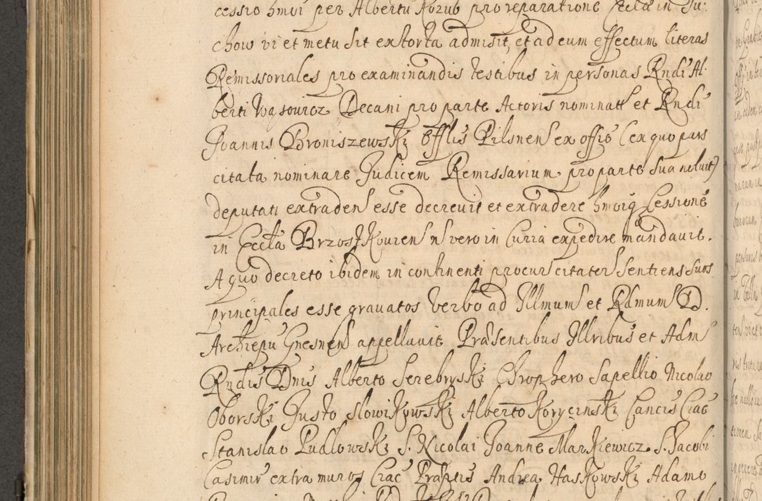 Zdjęcie nr 403 dla obiektu archiwalnego: Volumen II actorum episcopalium R. D. Petri Gembicki, episcopi Cracoviensis, locum tenente in dioecesi R. D. Alberto Lipnicki, canonico Cracoviensi post discessum R. D. Episcopi in Italiam et usque ad redditum eiusdem in Poloniam, videlicet a die 16 Novembris 1644 et per a. D. 1645 inchoative ad Septembrem. Horum videatur index ad finem huius voluminis