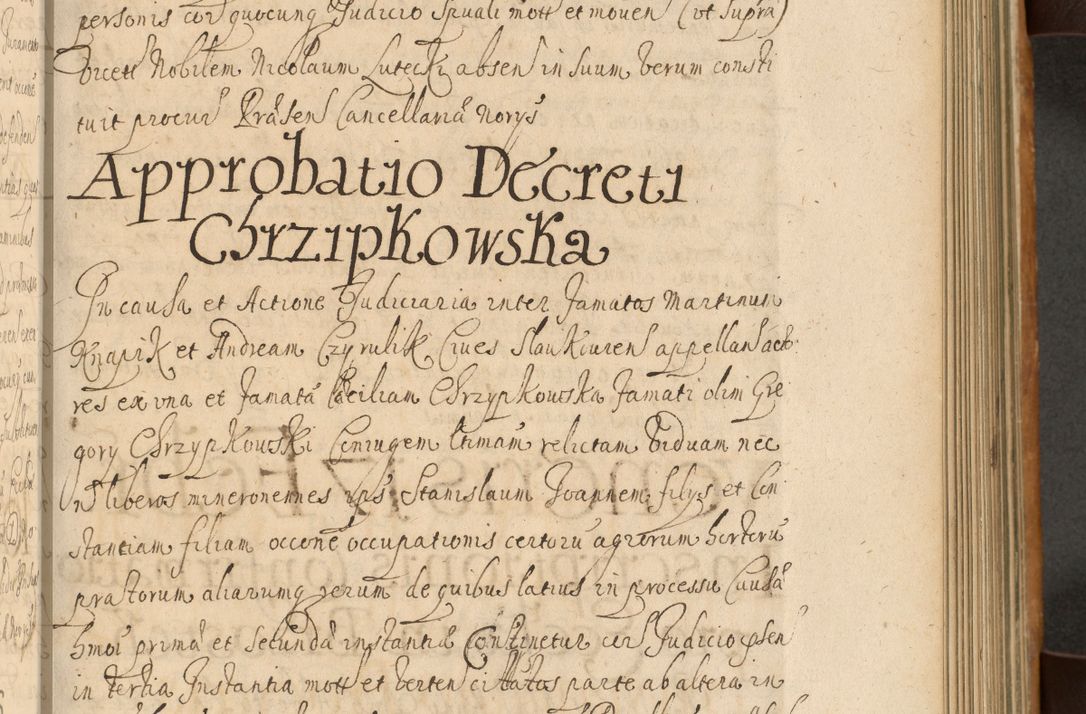 Zdjęcie nr 400 dla obiektu archiwalnego: Volumen II actorum episcopalium R. D. Petri Gembicki, episcopi Cracoviensis, locum tenente in dioecesi R. D. Alberto Lipnicki, canonico Cracoviensi post discessum R. D. Episcopi in Italiam et usque ad redditum eiusdem in Poloniam, videlicet a die 16 Novembris 1644 et per a. D. 1645 inchoative ad Septembrem. Horum videatur index ad finem huius voluminis