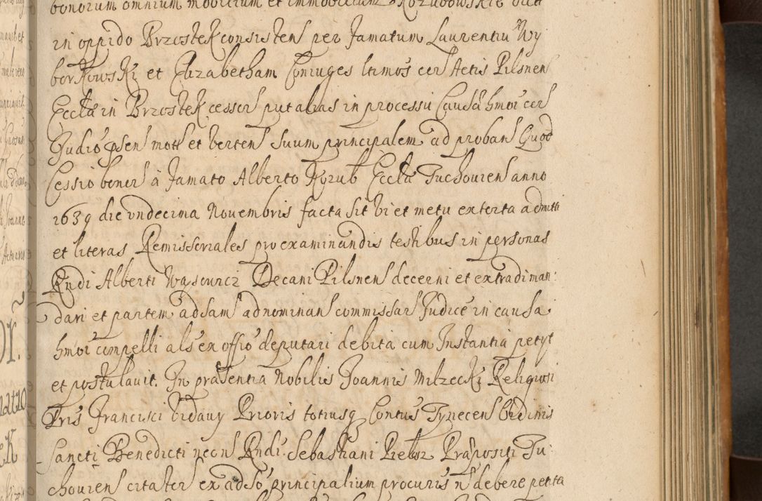 Zdjęcie nr 402 dla obiektu archiwalnego: Volumen II actorum episcopalium R. D. Petri Gembicki, episcopi Cracoviensis, locum tenente in dioecesi R. D. Alberto Lipnicki, canonico Cracoviensi post discessum R. D. Episcopi in Italiam et usque ad redditum eiusdem in Poloniam, videlicet a die 16 Novembris 1644 et per a. D. 1645 inchoative ad Septembrem. Horum videatur index ad finem huius voluminis
