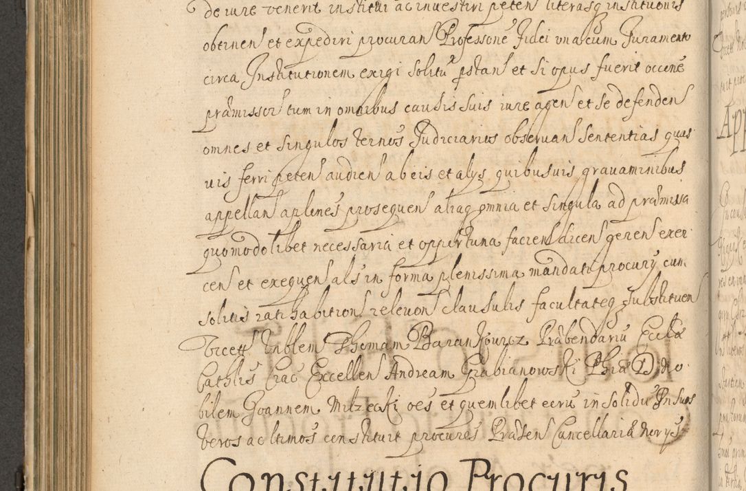 Zdjęcie nr 399 dla obiektu archiwalnego: Volumen II actorum episcopalium R. D. Petri Gembicki, episcopi Cracoviensis, locum tenente in dioecesi R. D. Alberto Lipnicki, canonico Cracoviensi post discessum R. D. Episcopi in Italiam et usque ad redditum eiusdem in Poloniam, videlicet a die 16 Novembris 1644 et per a. D. 1645 inchoative ad Septembrem. Horum videatur index ad finem huius voluminis