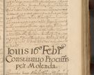 Zdjęcie nr 398 dla obiektu archiwalnego: Volumen II actorum episcopalium R. D. Petri Gembicki, episcopi Cracoviensis, locum tenente in dioecesi R. D. Alberto Lipnicki, canonico Cracoviensi post discessum R. D. Episcopi in Italiam et usque ad redditum eiusdem in Poloniam, videlicet a die 16 Novembris 1644 et per a. D. 1645 inchoative ad Septembrem. Horum videatur index ad finem huius voluminis