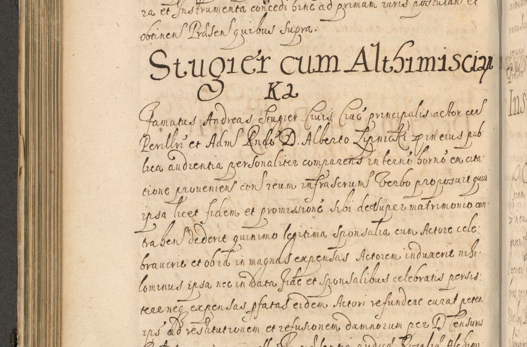 Zdjęcie nr 395 dla obiektu archiwalnego: Volumen II actorum episcopalium R. D. Petri Gembicki, episcopi Cracoviensis, locum tenente in dioecesi R. D. Alberto Lipnicki, canonico Cracoviensi post discessum R. D. Episcopi in Italiam et usque ad redditum eiusdem in Poloniam, videlicet a die 16 Novembris 1644 et per a. D. 1645 inchoative ad Septembrem. Horum videatur index ad finem huius voluminis