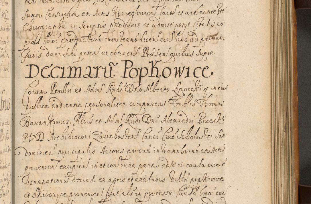 Zdjęcie nr 394 dla obiektu archiwalnego: Volumen II actorum episcopalium R. D. Petri Gembicki, episcopi Cracoviensis, locum tenente in dioecesi R. D. Alberto Lipnicki, canonico Cracoviensi post discessum R. D. Episcopi in Italiam et usque ad redditum eiusdem in Poloniam, videlicet a die 16 Novembris 1644 et per a. D. 1645 inchoative ad Septembrem. Horum videatur index ad finem huius voluminis