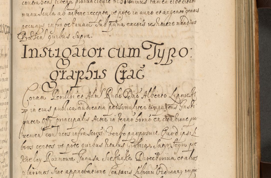 Zdjęcie nr 396 dla obiektu archiwalnego: Volumen II actorum episcopalium R. D. Petri Gembicki, episcopi Cracoviensis, locum tenente in dioecesi R. D. Alberto Lipnicki, canonico Cracoviensi post discessum R. D. Episcopi in Italiam et usque ad redditum eiusdem in Poloniam, videlicet a die 16 Novembris 1644 et per a. D. 1645 inchoative ad Septembrem. Horum videatur index ad finem huius voluminis