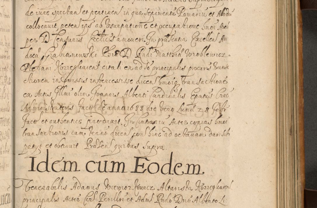 Zdjęcie nr 392 dla obiektu archiwalnego: Volumen II actorum episcopalium R. D. Petri Gembicki, episcopi Cracoviensis, locum tenente in dioecesi R. D. Alberto Lipnicki, canonico Cracoviensi post discessum R. D. Episcopi in Italiam et usque ad redditum eiusdem in Poloniam, videlicet a die 16 Novembris 1644 et per a. D. 1645 inchoative ad Septembrem. Horum videatur index ad finem huius voluminis