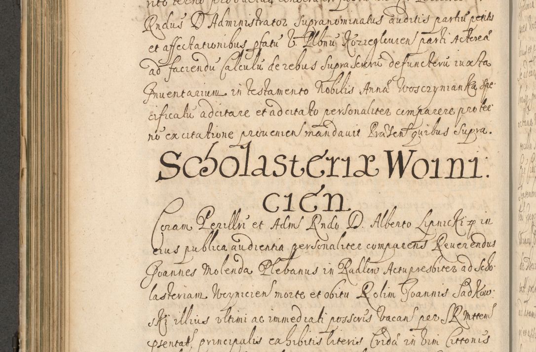 Zdjęcie nr 387 dla obiektu archiwalnego: Volumen II actorum episcopalium R. D. Petri Gembicki, episcopi Cracoviensis, locum tenente in dioecesi R. D. Alberto Lipnicki, canonico Cracoviensi post discessum R. D. Episcopi in Italiam et usque ad redditum eiusdem in Poloniam, videlicet a die 16 Novembris 1644 et per a. D. 1645 inchoative ad Septembrem. Horum videatur index ad finem huius voluminis