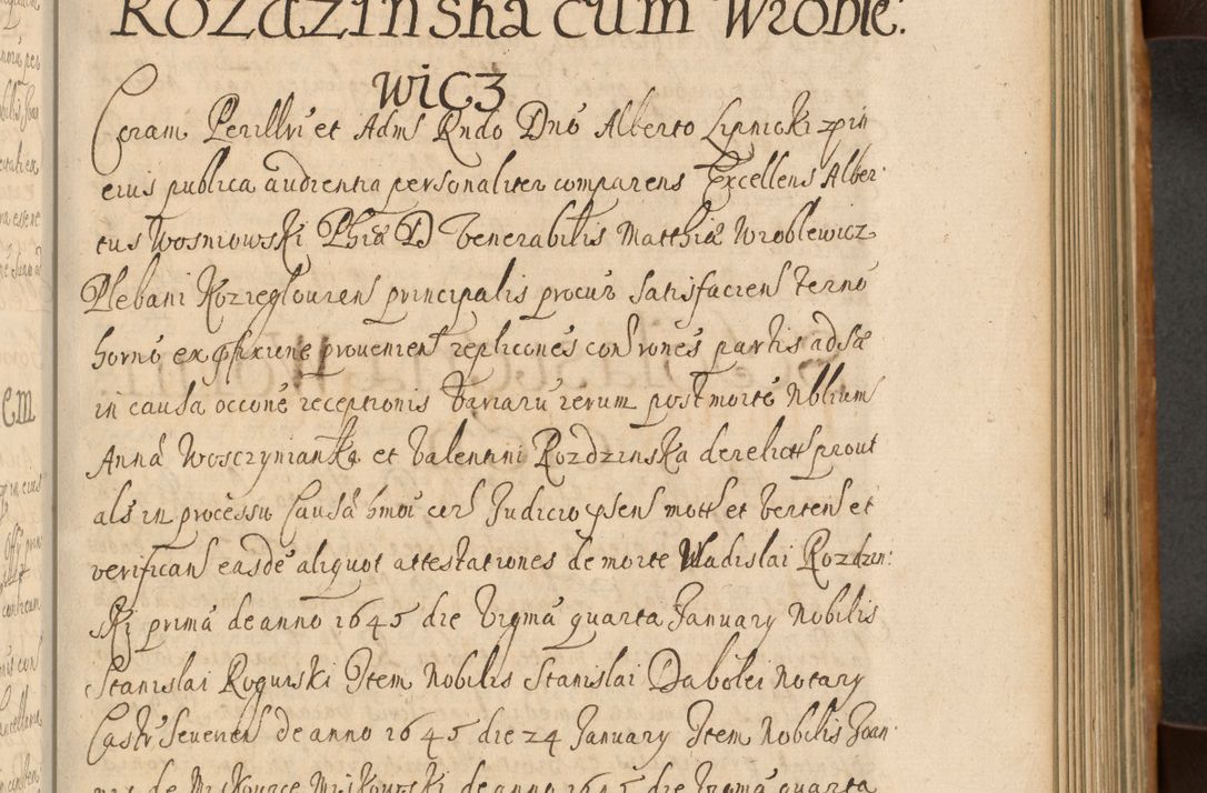 Zdjęcie nr 386 dla obiektu archiwalnego: Volumen II actorum episcopalium R. D. Petri Gembicki, episcopi Cracoviensis, locum tenente in dioecesi R. D. Alberto Lipnicki, canonico Cracoviensi post discessum R. D. Episcopi in Italiam et usque ad redditum eiusdem in Poloniam, videlicet a die 16 Novembris 1644 et per a. D. 1645 inchoative ad Septembrem. Horum videatur index ad finem huius voluminis