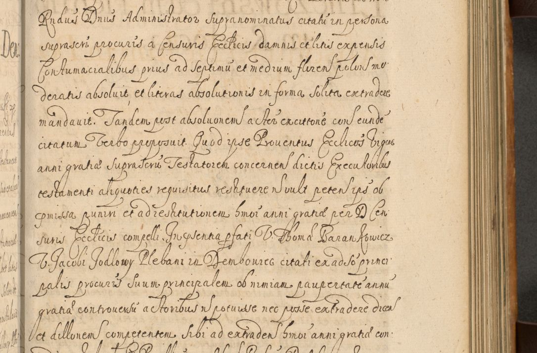 Zdjęcie nr 382 dla obiektu archiwalnego: Volumen II actorum episcopalium R. D. Petri Gembicki, episcopi Cracoviensis, locum tenente in dioecesi R. D. Alberto Lipnicki, canonico Cracoviensi post discessum R. D. Episcopi in Italiam et usque ad redditum eiusdem in Poloniam, videlicet a die 16 Novembris 1644 et per a. D. 1645 inchoative ad Septembrem. Horum videatur index ad finem huius voluminis