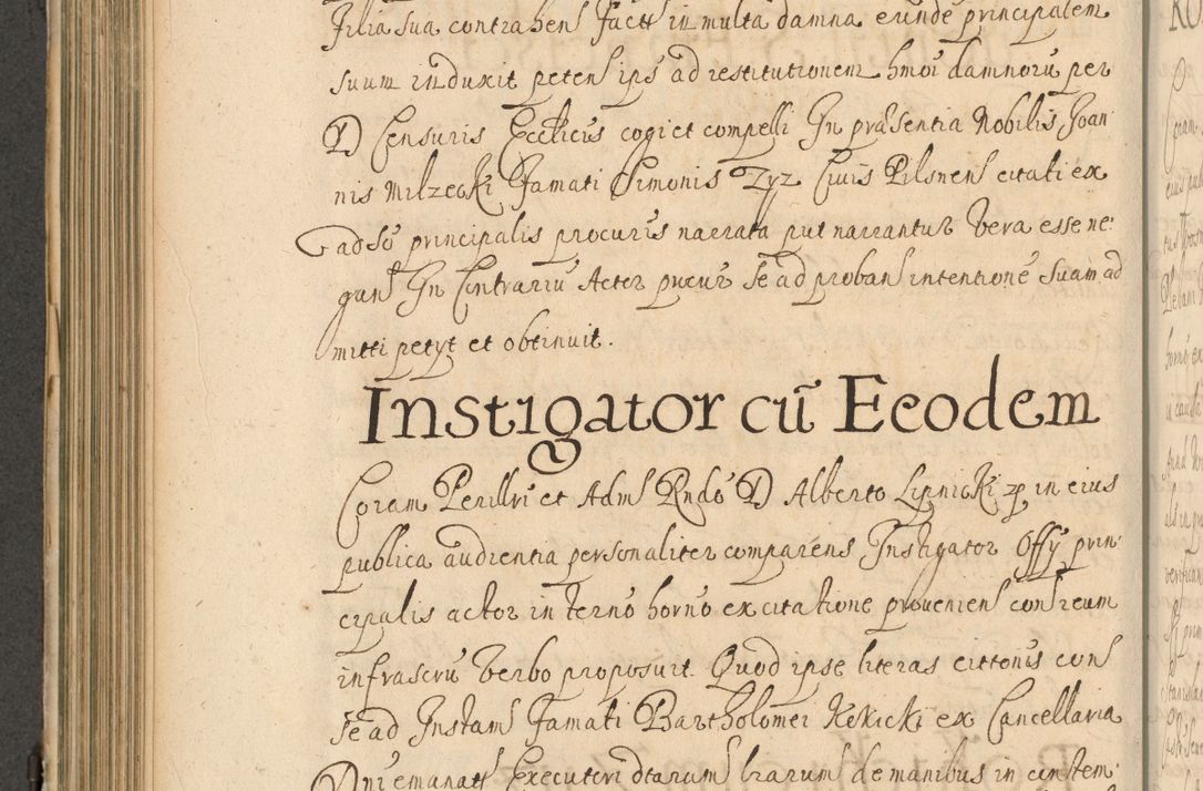 Zdjęcie nr 385 dla obiektu archiwalnego: Volumen II actorum episcopalium R. D. Petri Gembicki, episcopi Cracoviensis, locum tenente in dioecesi R. D. Alberto Lipnicki, canonico Cracoviensi post discessum R. D. Episcopi in Italiam et usque ad redditum eiusdem in Poloniam, videlicet a die 16 Novembris 1644 et per a. D. 1645 inchoative ad Septembrem. Horum videatur index ad finem huius voluminis