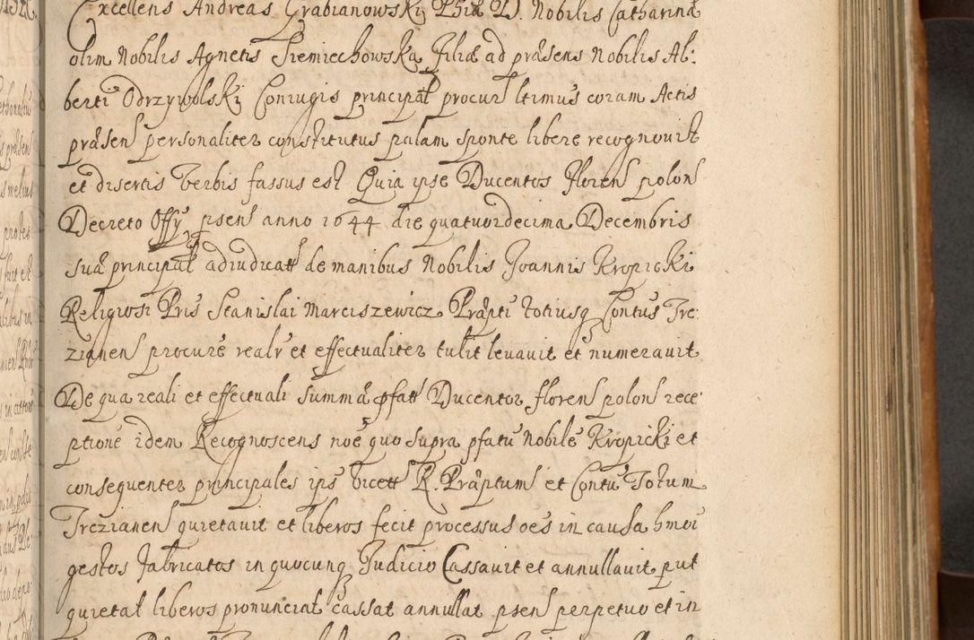 Zdjęcie nr 368 dla obiektu archiwalnego: Volumen II actorum episcopalium R. D. Petri Gembicki, episcopi Cracoviensis, locum tenente in dioecesi R. D. Alberto Lipnicki, canonico Cracoviensi post discessum R. D. Episcopi in Italiam et usque ad redditum eiusdem in Poloniam, videlicet a die 16 Novembris 1644 et per a. D. 1645 inchoative ad Septembrem. Horum videatur index ad finem huius voluminis