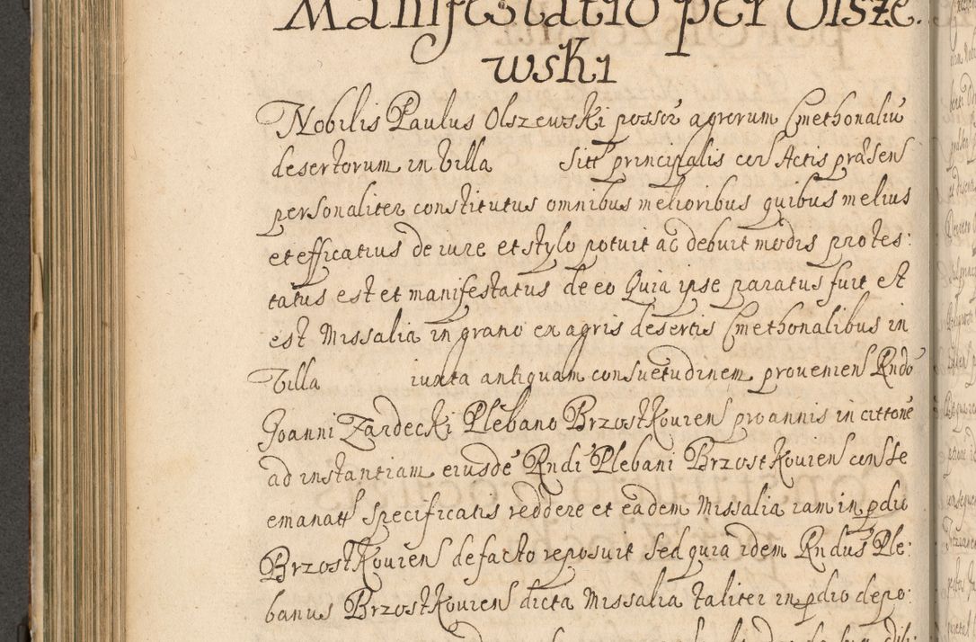 Zdjęcie nr 367 dla obiektu archiwalnego: Volumen II actorum episcopalium R. D. Petri Gembicki, episcopi Cracoviensis, locum tenente in dioecesi R. D. Alberto Lipnicki, canonico Cracoviensi post discessum R. D. Episcopi in Italiam et usque ad redditum eiusdem in Poloniam, videlicet a die 16 Novembris 1644 et per a. D. 1645 inchoative ad Septembrem. Horum videatur index ad finem huius voluminis