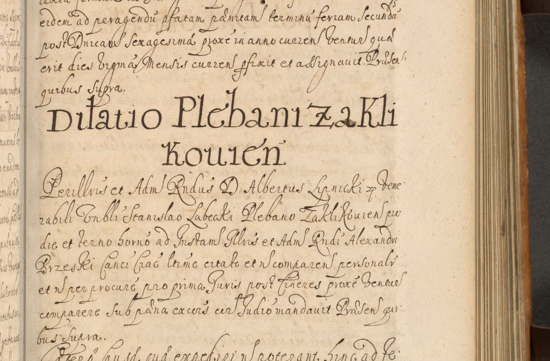 Zdjęcie nr 364 dla obiektu archiwalnego: Volumen II actorum episcopalium R. D. Petri Gembicki, episcopi Cracoviensis, locum tenente in dioecesi R. D. Alberto Lipnicki, canonico Cracoviensi post discessum R. D. Episcopi in Italiam et usque ad redditum eiusdem in Poloniam, videlicet a die 16 Novembris 1644 et per a. D. 1645 inchoative ad Septembrem. Horum videatur index ad finem huius voluminis