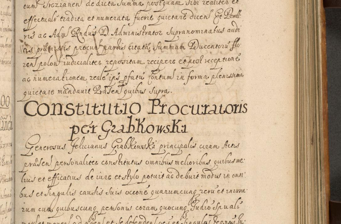 Zdjęcie nr 360 dla obiektu archiwalnego: Volumen II actorum episcopalium R. D. Petri Gembicki, episcopi Cracoviensis, locum tenente in dioecesi R. D. Alberto Lipnicki, canonico Cracoviensi post discessum R. D. Episcopi in Italiam et usque ad redditum eiusdem in Poloniam, videlicet a die 16 Novembris 1644 et per a. D. 1645 inchoative ad Septembrem. Horum videatur index ad finem huius voluminis