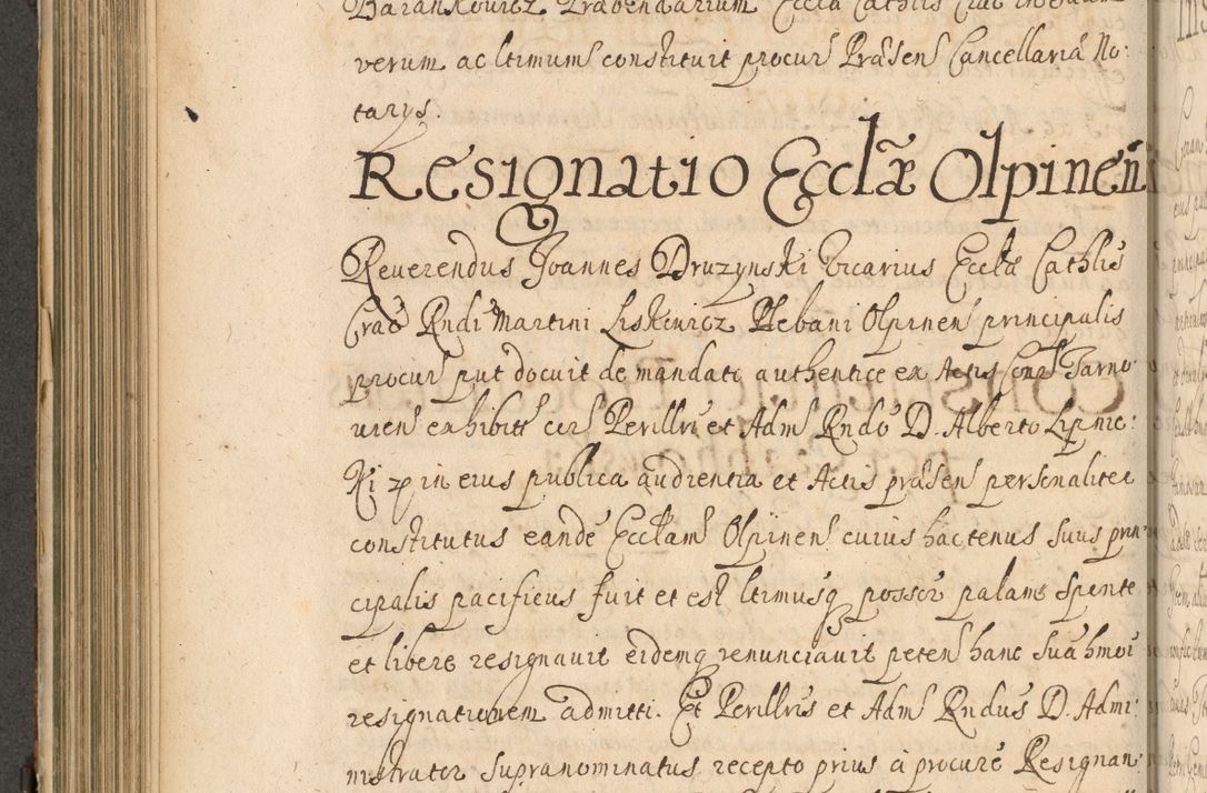 Zdjęcie nr 361 dla obiektu archiwalnego: Volumen II actorum episcopalium R. D. Petri Gembicki, episcopi Cracoviensis, locum tenente in dioecesi R. D. Alberto Lipnicki, canonico Cracoviensi post discessum R. D. Episcopi in Italiam et usque ad redditum eiusdem in Poloniam, videlicet a die 16 Novembris 1644 et per a. D. 1645 inchoative ad Septembrem. Horum videatur index ad finem huius voluminis