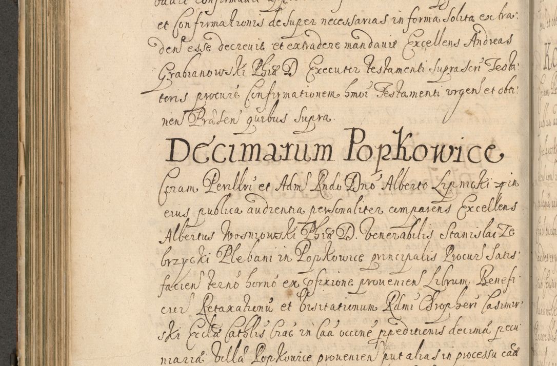 Zdjęcie nr 355 dla obiektu archiwalnego: Volumen II actorum episcopalium R. D. Petri Gembicki, episcopi Cracoviensis, locum tenente in dioecesi R. D. Alberto Lipnicki, canonico Cracoviensi post discessum R. D. Episcopi in Italiam et usque ad redditum eiusdem in Poloniam, videlicet a die 16 Novembris 1644 et per a. D. 1645 inchoative ad Septembrem. Horum videatur index ad finem huius voluminis