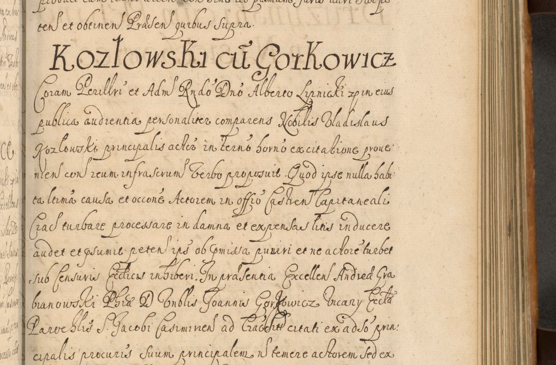 Zdjęcie nr 356 dla obiektu archiwalnego: Volumen II actorum episcopalium R. D. Petri Gembicki, episcopi Cracoviensis, locum tenente in dioecesi R. D. Alberto Lipnicki, canonico Cracoviensi post discessum R. D. Episcopi in Italiam et usque ad redditum eiusdem in Poloniam, videlicet a die 16 Novembris 1644 et per a. D. 1645 inchoative ad Septembrem. Horum videatur index ad finem huius voluminis