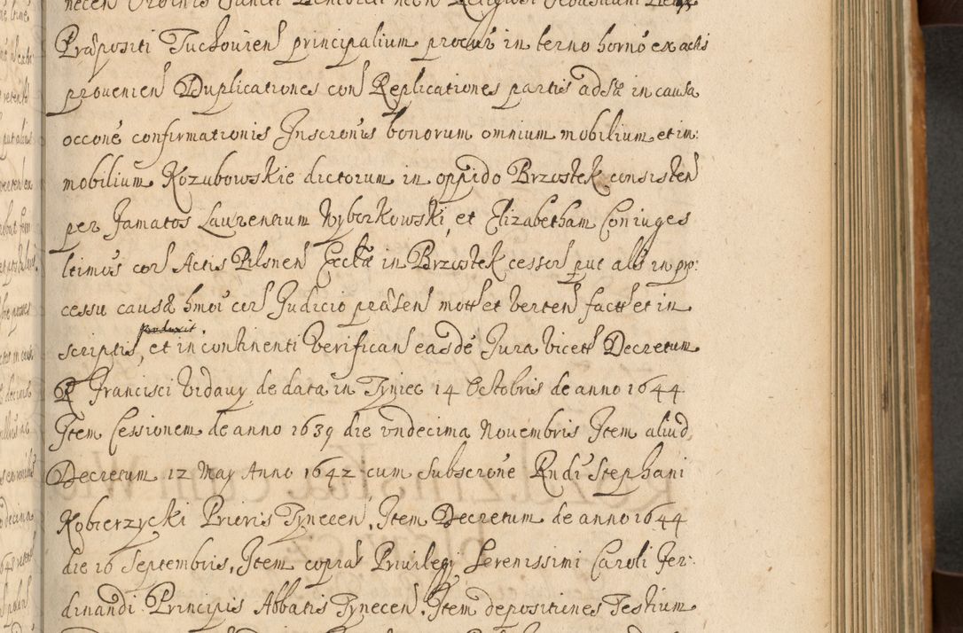 Zdjęcie nr 348 dla obiektu archiwalnego: Volumen II actorum episcopalium R. D. Petri Gembicki, episcopi Cracoviensis, locum tenente in dioecesi R. D. Alberto Lipnicki, canonico Cracoviensi post discessum R. D. Episcopi in Italiam et usque ad redditum eiusdem in Poloniam, videlicet a die 16 Novembris 1644 et per a. D. 1645 inchoative ad Septembrem. Horum videatur index ad finem huius voluminis