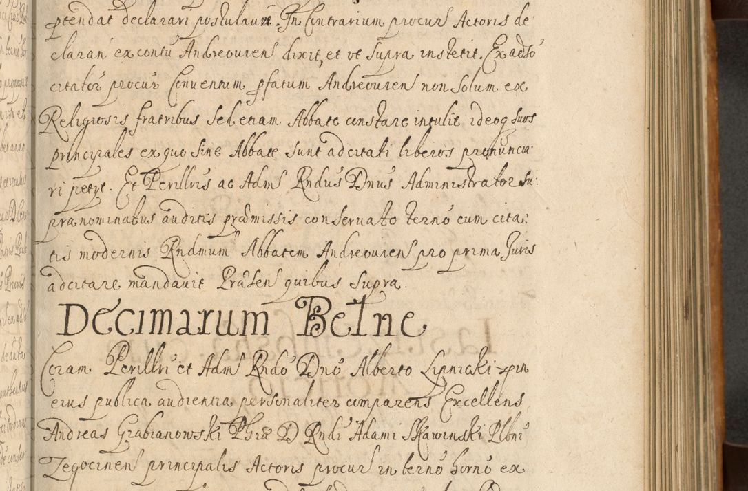 Zdjęcie nr 352 dla obiektu archiwalnego: Volumen II actorum episcopalium R. D. Petri Gembicki, episcopi Cracoviensis, locum tenente in dioecesi R. D. Alberto Lipnicki, canonico Cracoviensi post discessum R. D. Episcopi in Italiam et usque ad redditum eiusdem in Poloniam, videlicet a die 16 Novembris 1644 et per a. D. 1645 inchoative ad Septembrem. Horum videatur index ad finem huius voluminis