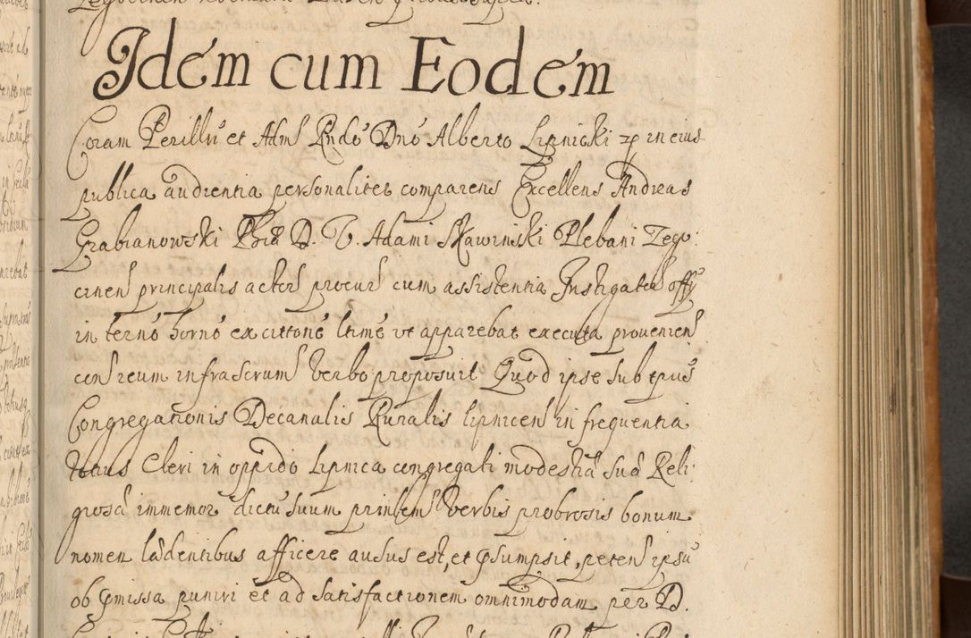 Zdjęcie nr 346 dla obiektu archiwalnego: Volumen II actorum episcopalium R. D. Petri Gembicki, episcopi Cracoviensis, locum tenente in dioecesi R. D. Alberto Lipnicki, canonico Cracoviensi post discessum R. D. Episcopi in Italiam et usque ad redditum eiusdem in Poloniam, videlicet a die 16 Novembris 1644 et per a. D. 1645 inchoative ad Septembrem. Horum videatur index ad finem huius voluminis
