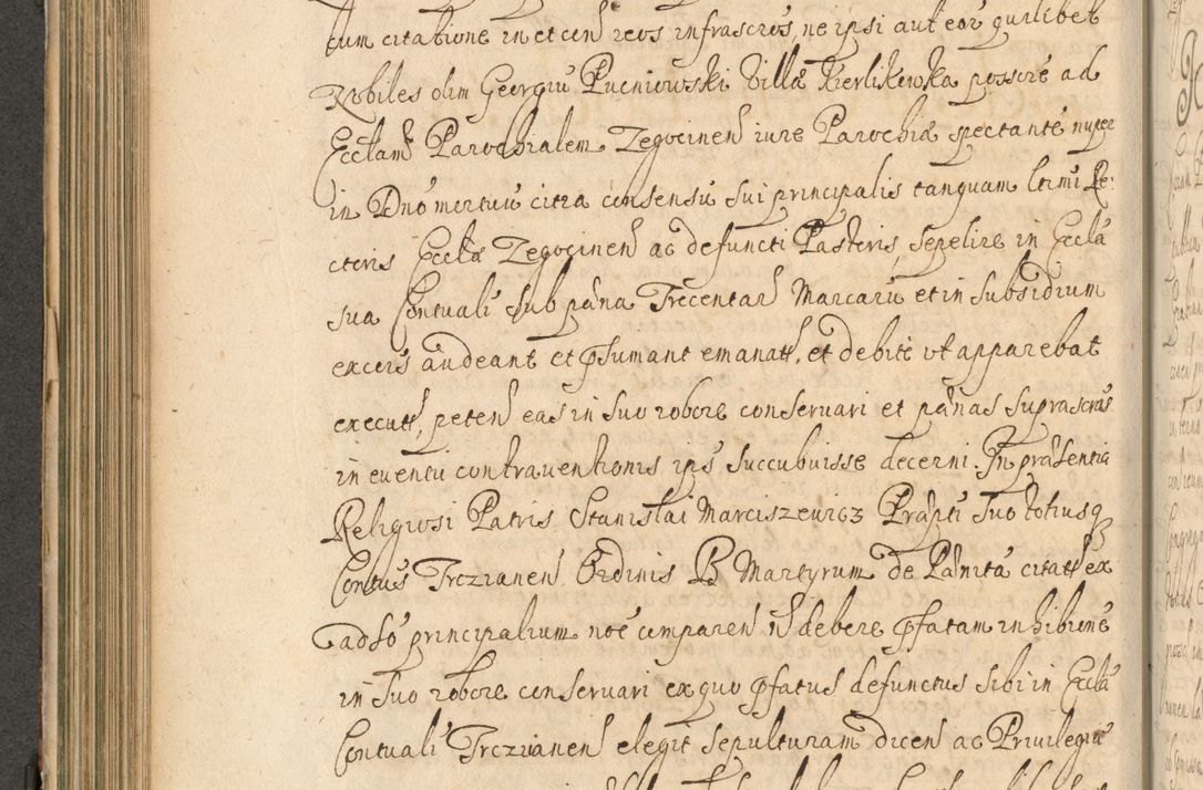 Zdjęcie nr 345 dla obiektu archiwalnego: Volumen II actorum episcopalium R. D. Petri Gembicki, episcopi Cracoviensis, locum tenente in dioecesi R. D. Alberto Lipnicki, canonico Cracoviensi post discessum R. D. Episcopi in Italiam et usque ad redditum eiusdem in Poloniam, videlicet a die 16 Novembris 1644 et per a. D. 1645 inchoative ad Septembrem. Horum videatur index ad finem huius voluminis