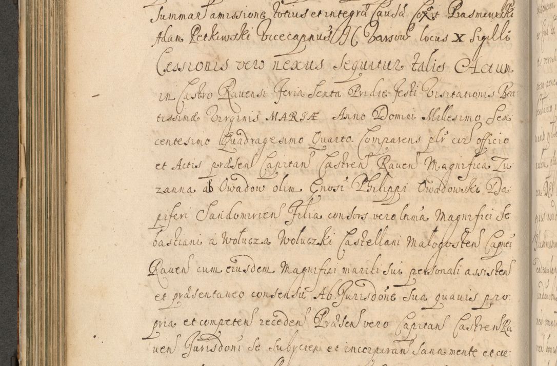 Zdjęcie nr 329 dla obiektu archiwalnego: Volumen II actorum episcopalium R. D. Petri Gembicki, episcopi Cracoviensis, locum tenente in dioecesi R. D. Alberto Lipnicki, canonico Cracoviensi post discessum R. D. Episcopi in Italiam et usque ad redditum eiusdem in Poloniam, videlicet a die 16 Novembris 1644 et per a. D. 1645 inchoative ad Septembrem. Horum videatur index ad finem huius voluminis