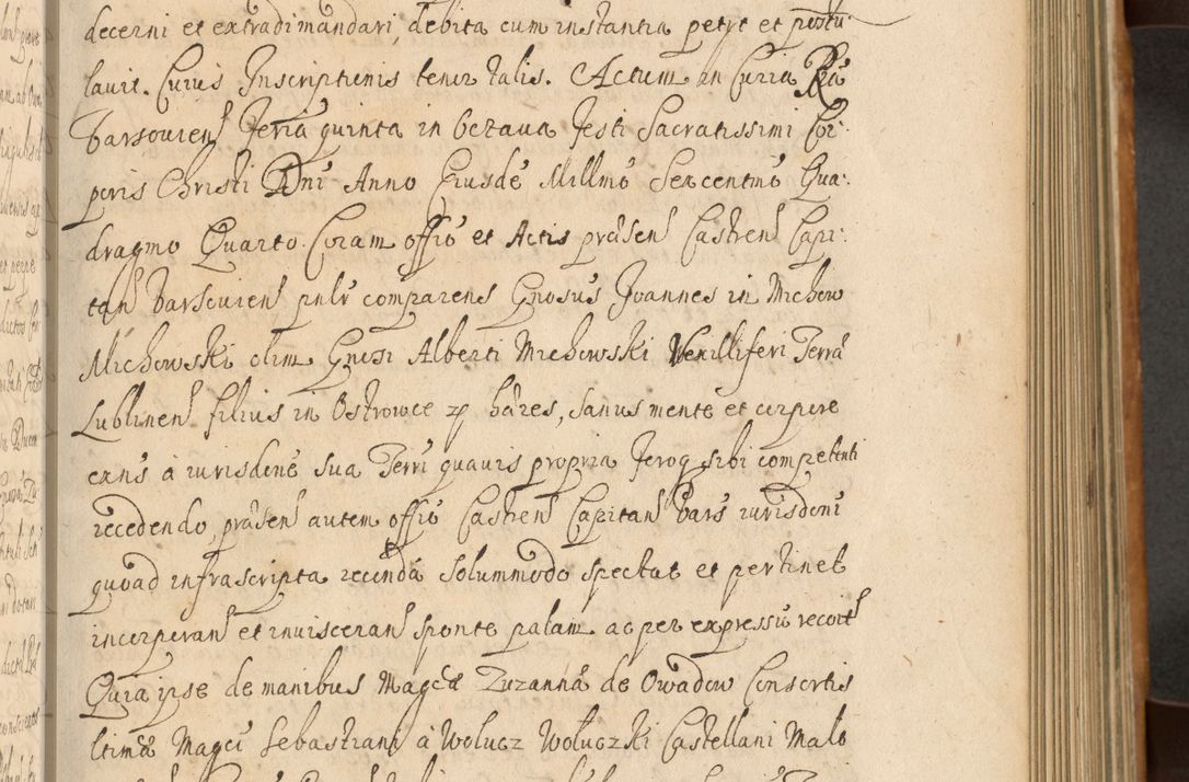 Zdjęcie nr 326 dla obiektu archiwalnego: Volumen II actorum episcopalium R. D. Petri Gembicki, episcopi Cracoviensis, locum tenente in dioecesi R. D. Alberto Lipnicki, canonico Cracoviensi post discessum R. D. Episcopi in Italiam et usque ad redditum eiusdem in Poloniam, videlicet a die 16 Novembris 1644 et per a. D. 1645 inchoative ad Septembrem. Horum videatur index ad finem huius voluminis