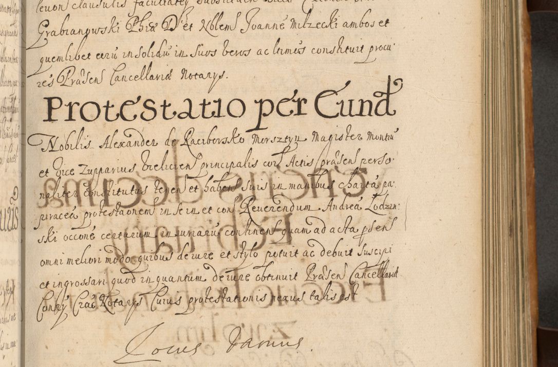 Zdjęcie nr 322 dla obiektu archiwalnego: Volumen II actorum episcopalium R. D. Petri Gembicki, episcopi Cracoviensis, locum tenente in dioecesi R. D. Alberto Lipnicki, canonico Cracoviensi post discessum R. D. Episcopi in Italiam et usque ad redditum eiusdem in Poloniam, videlicet a die 16 Novembris 1644 et per a. D. 1645 inchoative ad Septembrem. Horum videatur index ad finem huius voluminis