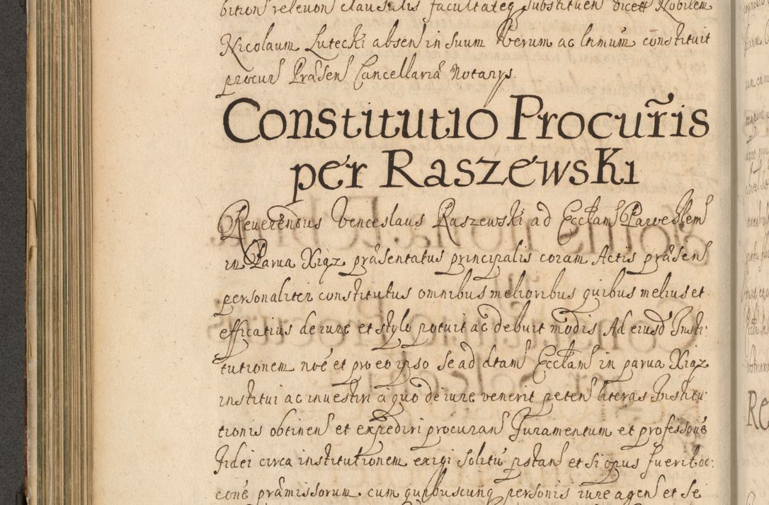 Zdjęcie nr 319 dla obiektu archiwalnego: Volumen II actorum episcopalium R. D. Petri Gembicki, episcopi Cracoviensis, locum tenente in dioecesi R. D. Alberto Lipnicki, canonico Cracoviensi post discessum R. D. Episcopi in Italiam et usque ad redditum eiusdem in Poloniam, videlicet a die 16 Novembris 1644 et per a. D. 1645 inchoative ad Septembrem. Horum videatur index ad finem huius voluminis