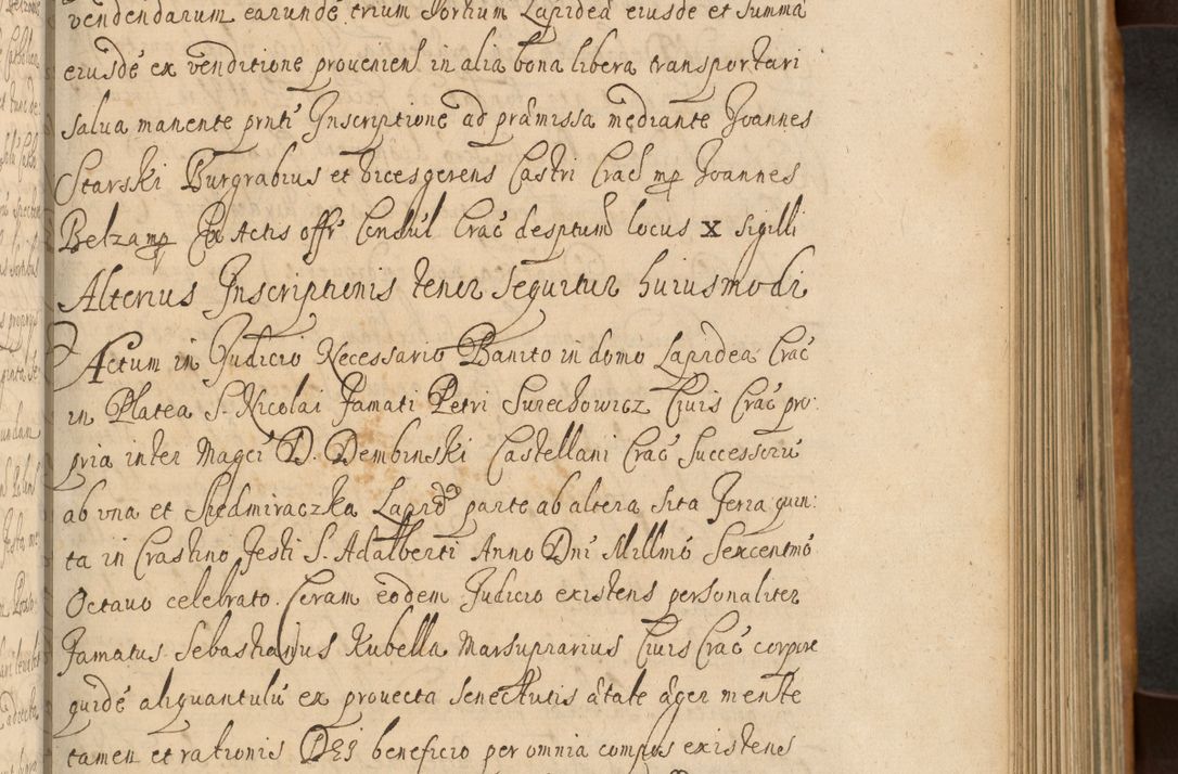 Zdjęcie nr 312 dla obiektu archiwalnego: Volumen II actorum episcopalium R. D. Petri Gembicki, episcopi Cracoviensis, locum tenente in dioecesi R. D. Alberto Lipnicki, canonico Cracoviensi post discessum R. D. Episcopi in Italiam et usque ad redditum eiusdem in Poloniam, videlicet a die 16 Novembris 1644 et per a. D. 1645 inchoative ad Septembrem. Horum videatur index ad finem huius voluminis