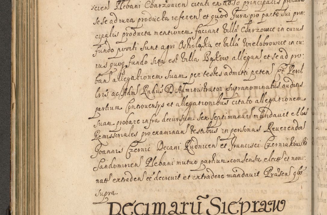 Zdjęcie nr 299 dla obiektu archiwalnego: Volumen II actorum episcopalium R. D. Petri Gembicki, episcopi Cracoviensis, locum tenente in dioecesi R. D. Alberto Lipnicki, canonico Cracoviensi post discessum R. D. Episcopi in Italiam et usque ad redditum eiusdem in Poloniam, videlicet a die 16 Novembris 1644 et per a. D. 1645 inchoative ad Septembrem. Horum videatur index ad finem huius voluminis