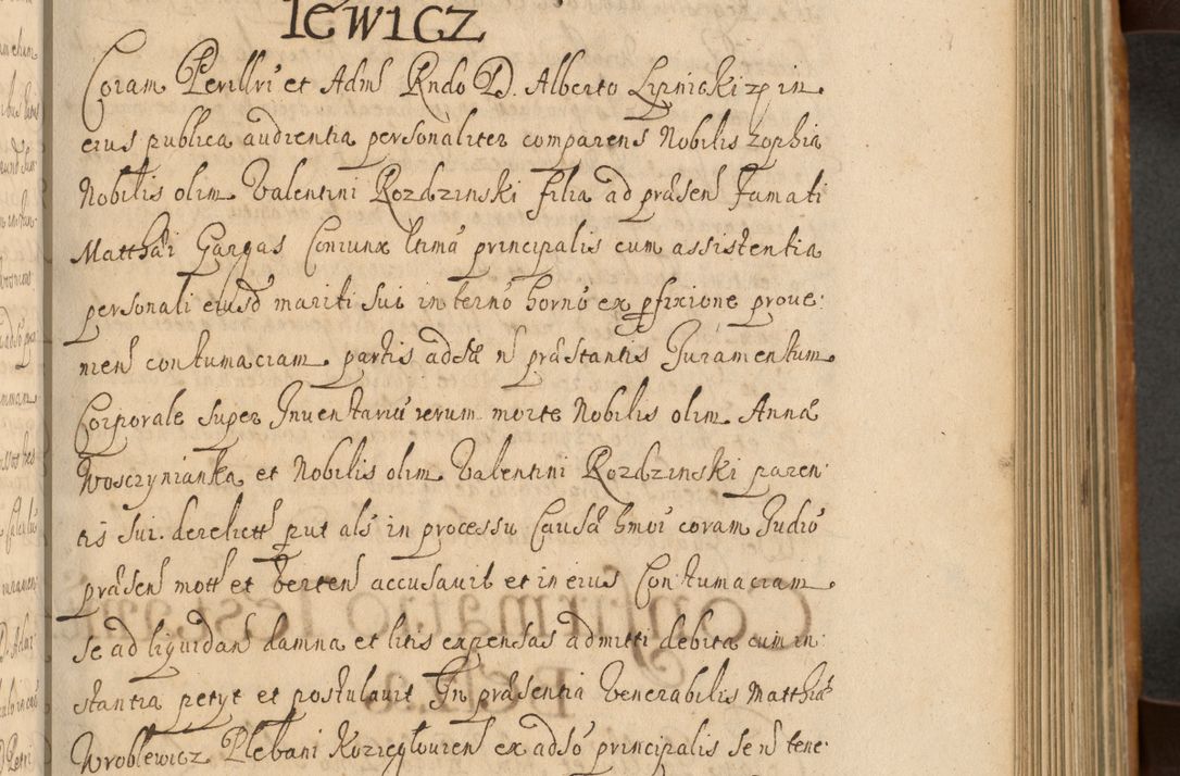 Zdjęcie nr 302 dla obiektu archiwalnego: Volumen II actorum episcopalium R. D. Petri Gembicki, episcopi Cracoviensis, locum tenente in dioecesi R. D. Alberto Lipnicki, canonico Cracoviensi post discessum R. D. Episcopi in Italiam et usque ad redditum eiusdem in Poloniam, videlicet a die 16 Novembris 1644 et per a. D. 1645 inchoative ad Septembrem. Horum videatur index ad finem huius voluminis