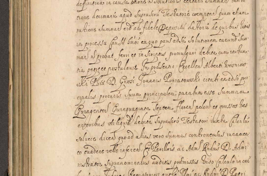 Zdjęcie nr 301 dla obiektu archiwalnego: Volumen II actorum episcopalium R. D. Petri Gembicki, episcopi Cracoviensis, locum tenente in dioecesi R. D. Alberto Lipnicki, canonico Cracoviensi post discessum R. D. Episcopi in Italiam et usque ad redditum eiusdem in Poloniam, videlicet a die 16 Novembris 1644 et per a. D. 1645 inchoative ad Septembrem. Horum videatur index ad finem huius voluminis
