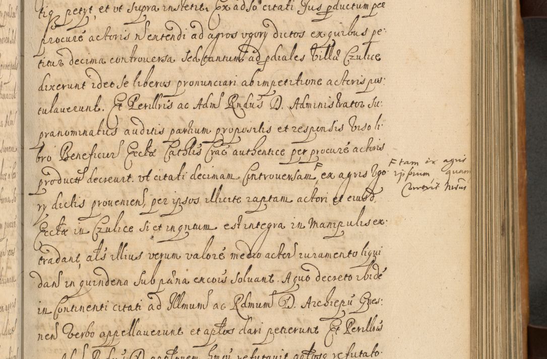 Zdjęcie nr 296 dla obiektu archiwalnego: Volumen II actorum episcopalium R. D. Petri Gembicki, episcopi Cracoviensis, locum tenente in dioecesi R. D. Alberto Lipnicki, canonico Cracoviensi post discessum R. D. Episcopi in Italiam et usque ad redditum eiusdem in Poloniam, videlicet a die 16 Novembris 1644 et per a. D. 1645 inchoative ad Septembrem. Horum videatur index ad finem huius voluminis