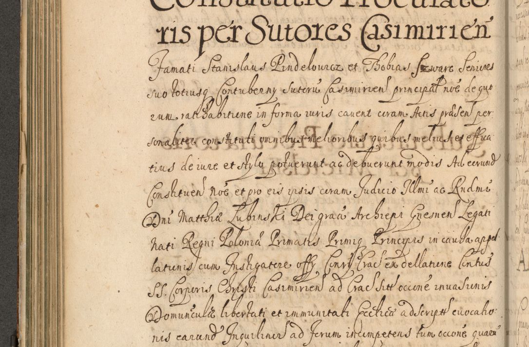 Zdjęcie nr 293 dla obiektu archiwalnego: Volumen II actorum episcopalium R. D. Petri Gembicki, episcopi Cracoviensis, locum tenente in dioecesi R. D. Alberto Lipnicki, canonico Cracoviensi post discessum R. D. Episcopi in Italiam et usque ad redditum eiusdem in Poloniam, videlicet a die 16 Novembris 1644 et per a. D. 1645 inchoative ad Septembrem. Horum videatur index ad finem huius voluminis