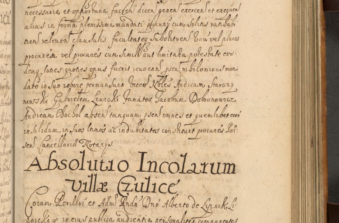 Zdjęcie nr 294 dla obiektu archiwalnego: Volumen II actorum episcopalium R. D. Petri Gembicki, episcopi Cracoviensis, locum tenente in dioecesi R. D. Alberto Lipnicki, canonico Cracoviensi post discessum R. D. Episcopi in Italiam et usque ad redditum eiusdem in Poloniam, videlicet a die 16 Novembris 1644 et per a. D. 1645 inchoative ad Septembrem. Horum videatur index ad finem huius voluminis