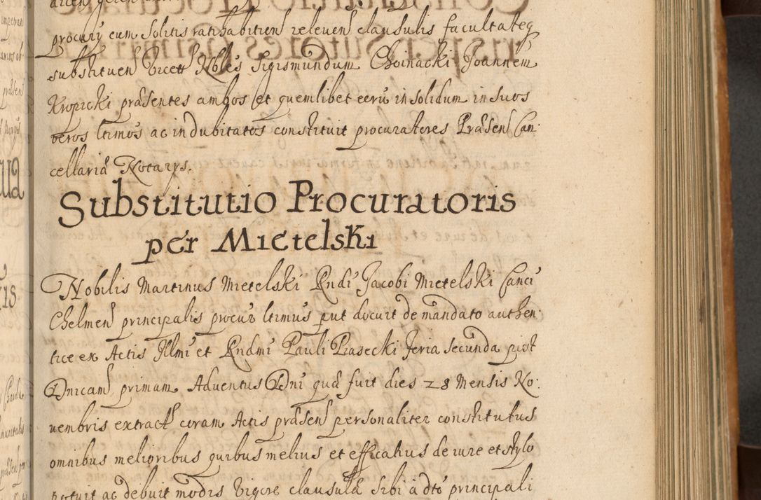 Zdjęcie nr 292 dla obiektu archiwalnego: Volumen II actorum episcopalium R. D. Petri Gembicki, episcopi Cracoviensis, locum tenente in dioecesi R. D. Alberto Lipnicki, canonico Cracoviensi post discessum R. D. Episcopi in Italiam et usque ad redditum eiusdem in Poloniam, videlicet a die 16 Novembris 1644 et per a. D. 1645 inchoative ad Septembrem. Horum videatur index ad finem huius voluminis