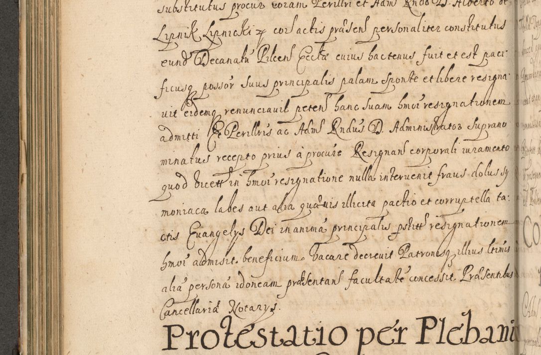Zdjęcie nr 283 dla obiektu archiwalnego: Volumen II actorum episcopalium R. D. Petri Gembicki, episcopi Cracoviensis, locum tenente in dioecesi R. D. Alberto Lipnicki, canonico Cracoviensi post discessum R. D. Episcopi in Italiam et usque ad redditum eiusdem in Poloniam, videlicet a die 16 Novembris 1644 et per a. D. 1645 inchoative ad Septembrem. Horum videatur index ad finem huius voluminis
