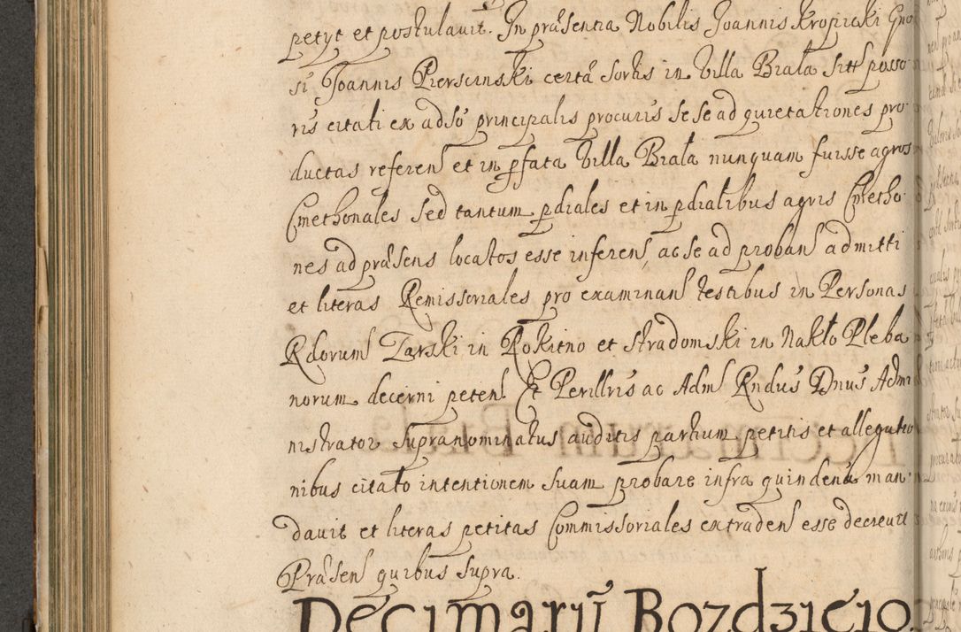 Zdjęcie nr 279 dla obiektu archiwalnego: Volumen II actorum episcopalium R. D. Petri Gembicki, episcopi Cracoviensis, locum tenente in dioecesi R. D. Alberto Lipnicki, canonico Cracoviensi post discessum R. D. Episcopi in Italiam et usque ad redditum eiusdem in Poloniam, videlicet a die 16 Novembris 1644 et per a. D. 1645 inchoative ad Septembrem. Horum videatur index ad finem huius voluminis