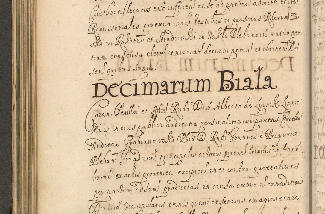 Zdjęcie nr 277 dla obiektu archiwalnego: Volumen II actorum episcopalium R. D. Petri Gembicki, episcopi Cracoviensis, locum tenente in dioecesi R. D. Alberto Lipnicki, canonico Cracoviensi post discessum R. D. Episcopi in Italiam et usque ad redditum eiusdem in Poloniam, videlicet a die 16 Novembris 1644 et per a. D. 1645 inchoative ad Septembrem. Horum videatur index ad finem huius voluminis