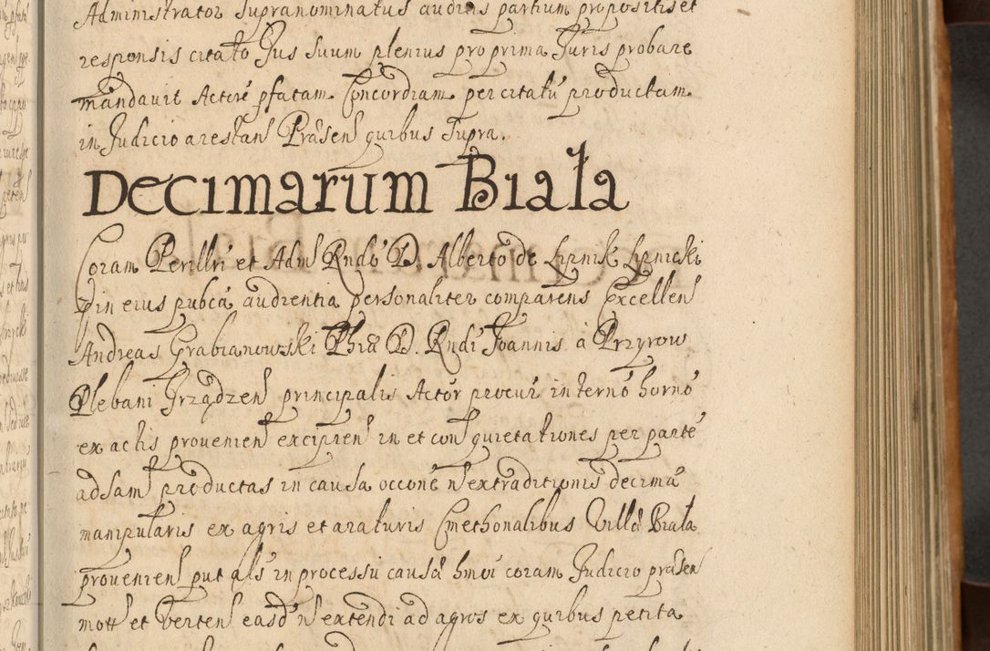 Zdjęcie nr 276 dla obiektu archiwalnego: Volumen II actorum episcopalium R. D. Petri Gembicki, episcopi Cracoviensis, locum tenente in dioecesi R. D. Alberto Lipnicki, canonico Cracoviensi post discessum R. D. Episcopi in Italiam et usque ad redditum eiusdem in Poloniam, videlicet a die 16 Novembris 1644 et per a. D. 1645 inchoative ad Septembrem. Horum videatur index ad finem huius voluminis