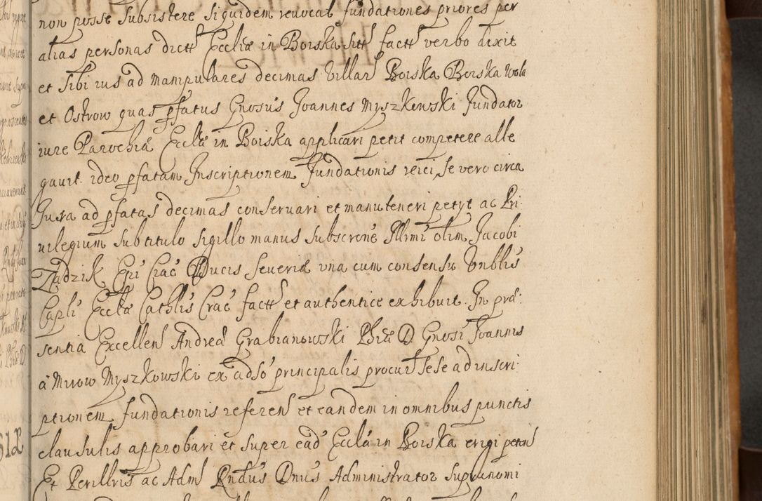 Zdjęcie nr 272 dla obiektu archiwalnego: Volumen II actorum episcopalium R. D. Petri Gembicki, episcopi Cracoviensis, locum tenente in dioecesi R. D. Alberto Lipnicki, canonico Cracoviensi post discessum R. D. Episcopi in Italiam et usque ad redditum eiusdem in Poloniam, videlicet a die 16 Novembris 1644 et per a. D. 1645 inchoative ad Septembrem. Horum videatur index ad finem huius voluminis