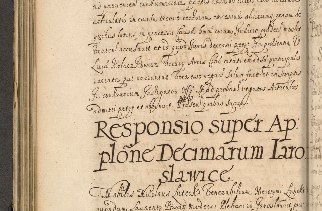 Zdjęcie nr 261 dla obiektu archiwalnego: Volumen II actorum episcopalium R. D. Petri Gembicki, episcopi Cracoviensis, locum tenente in dioecesi R. D. Alberto Lipnicki, canonico Cracoviensi post discessum R. D. Episcopi in Italiam et usque ad redditum eiusdem in Poloniam, videlicet a die 16 Novembris 1644 et per a. D. 1645 inchoative ad Septembrem. Horum videatur index ad finem huius voluminis